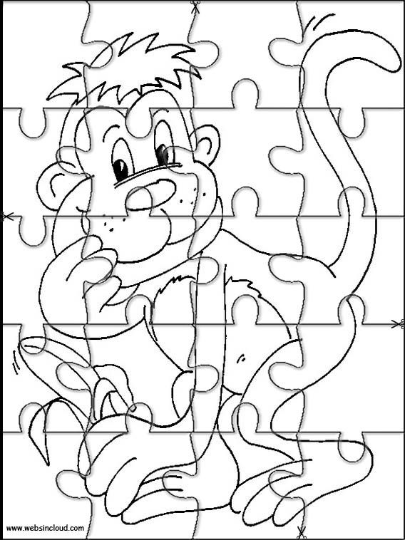 Printable jigsaw puzzles to cut out for kids animals coloring pages puzzle piece crafts free jigsaw puzzles cool coloring pages