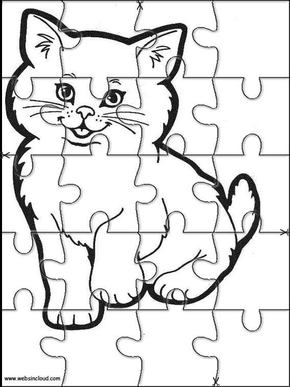 Printable jigsaw puzzles to cut out for kids animals coloring pages attivitã per bambini attivitã per bambini piccoli disegni da colorare