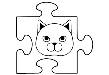 Cat breeds art activity jigsaw puzzle coloring pages distance learning