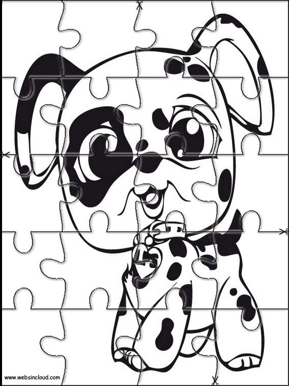 Printable jigsaw puzzles to cut out for kids littlest pet shop coloring pages pet shop color puzzle little pets