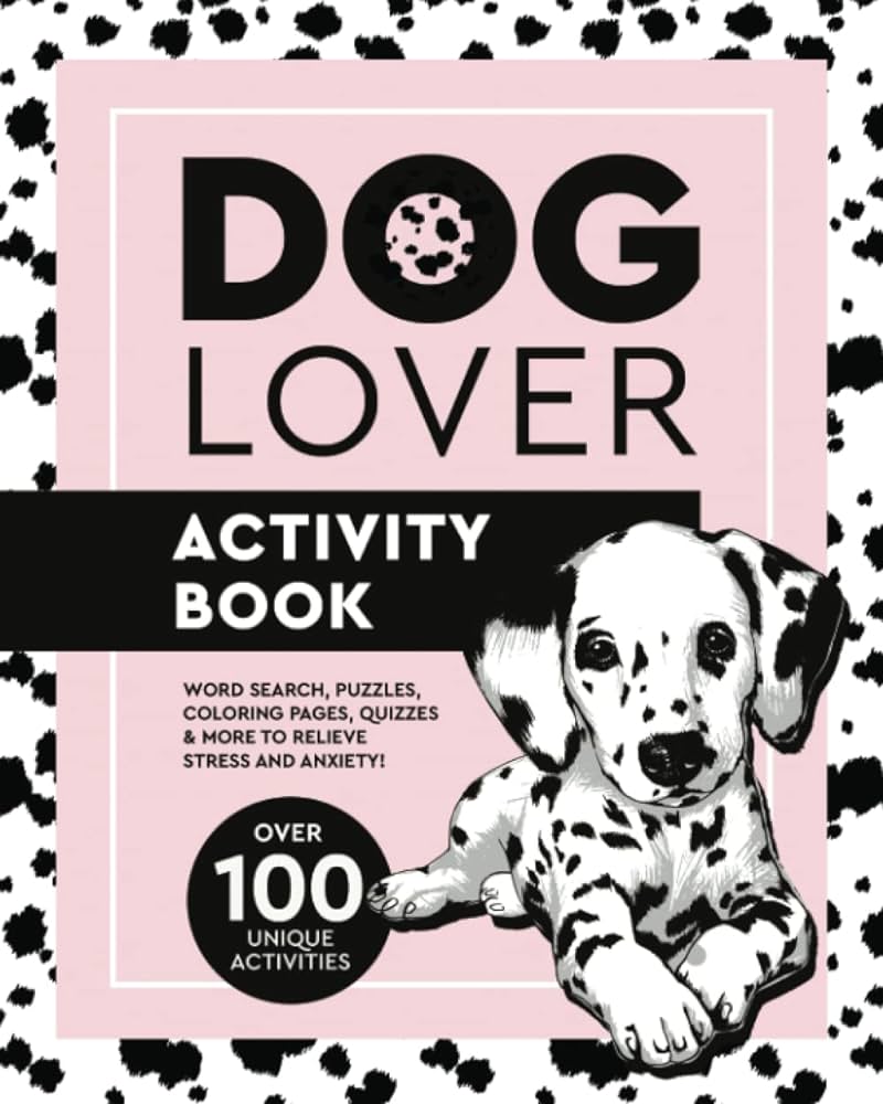 Dog lover activity book time