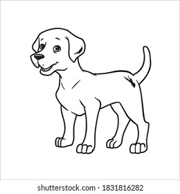 Dog coloring page royalty