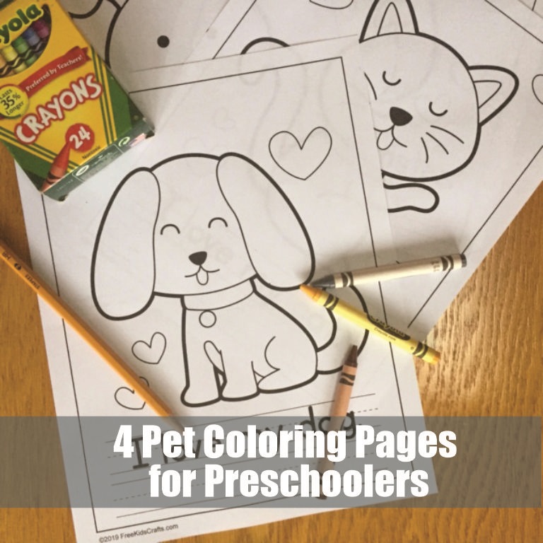 Pet coloring pages