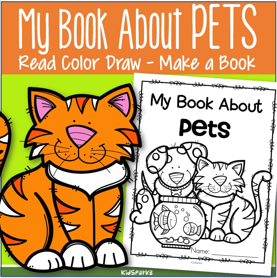 Pets activity printables for preschool