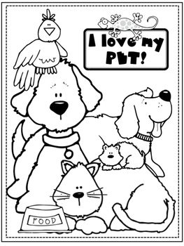 Pets coloring page pets preschool coloring pages toddler art projects