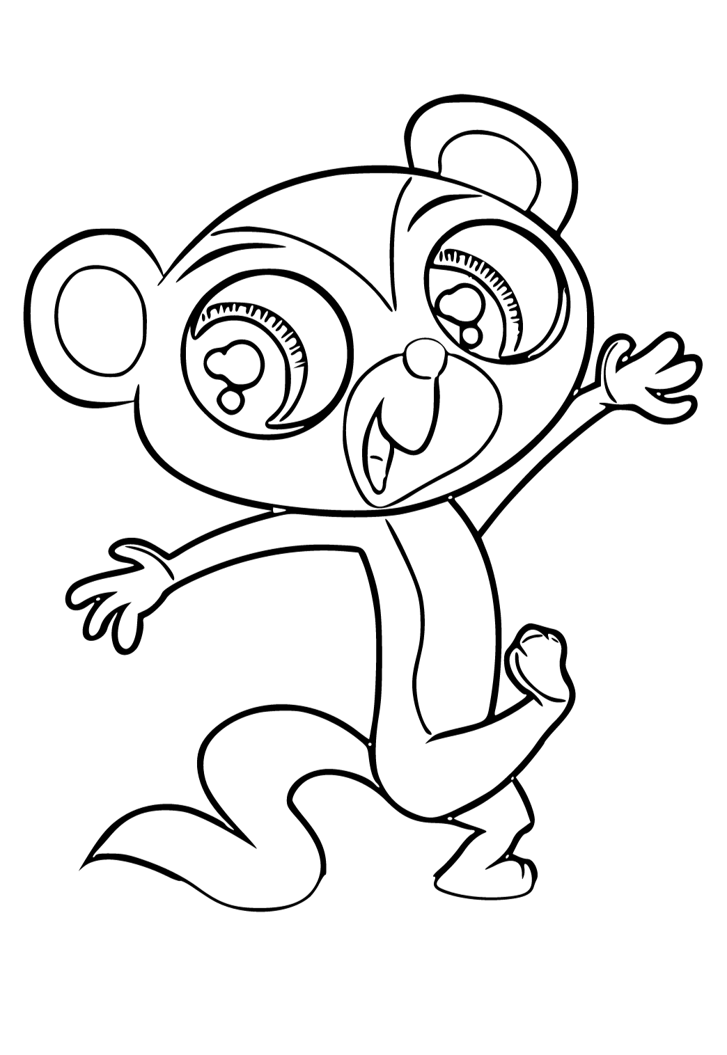 Free printable littlest pet shop joy coloring page for adults and kids