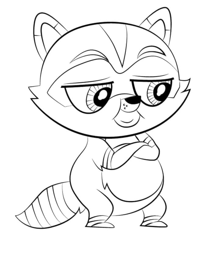 Littlest pet shop otto coloring page