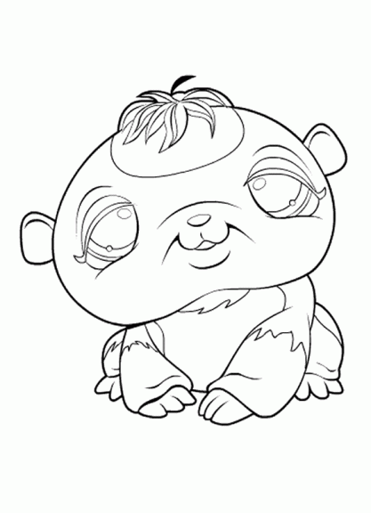 Pet shop littlest pet shop coloring page to print and color