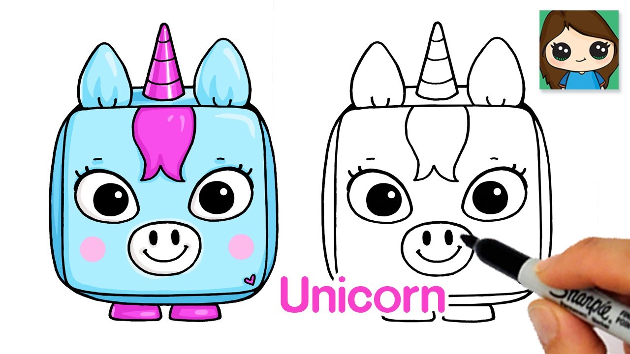 How to draw a unicorn pet simulator roblox