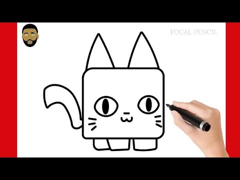 How to draw a y pet siulator x cat