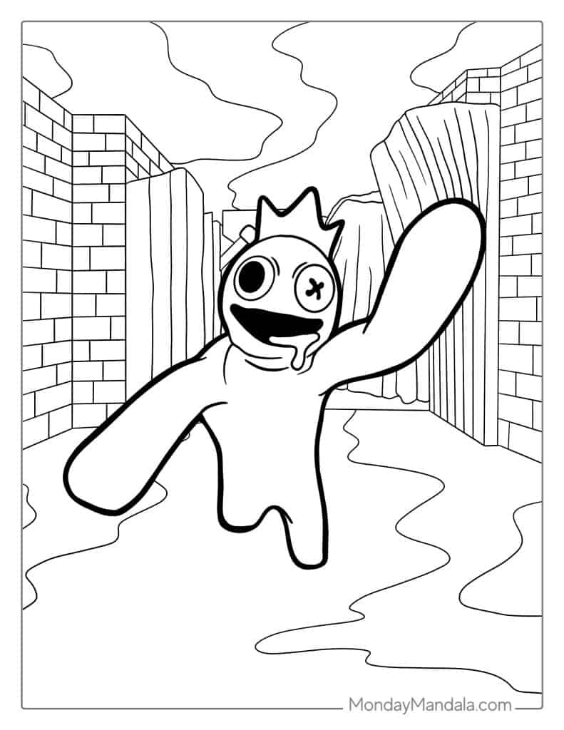 Roblox coloring pages free pdf printables