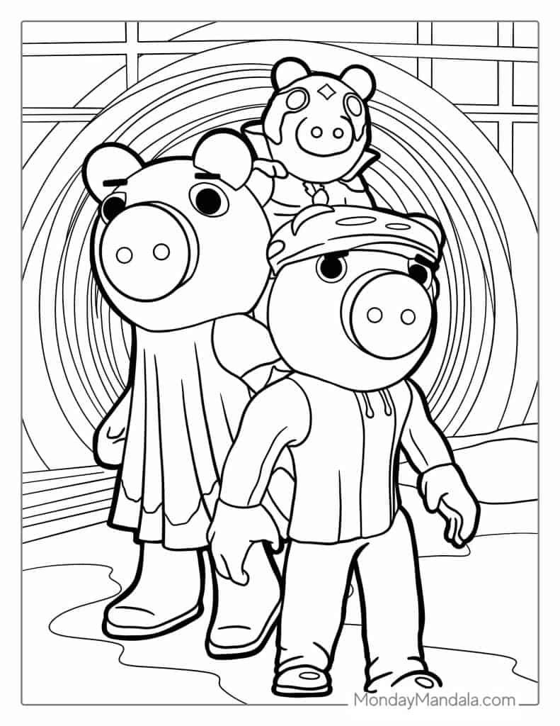 Roblox coloring pages free pdf printables