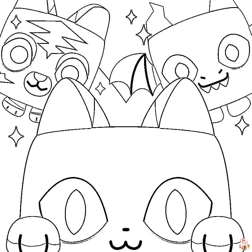 Pet simulator x coloring pages explore the exciting