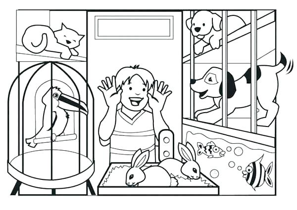 Pets coloring pages