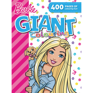 Barbie giant louring book page louring activity books books stationery newsagent household