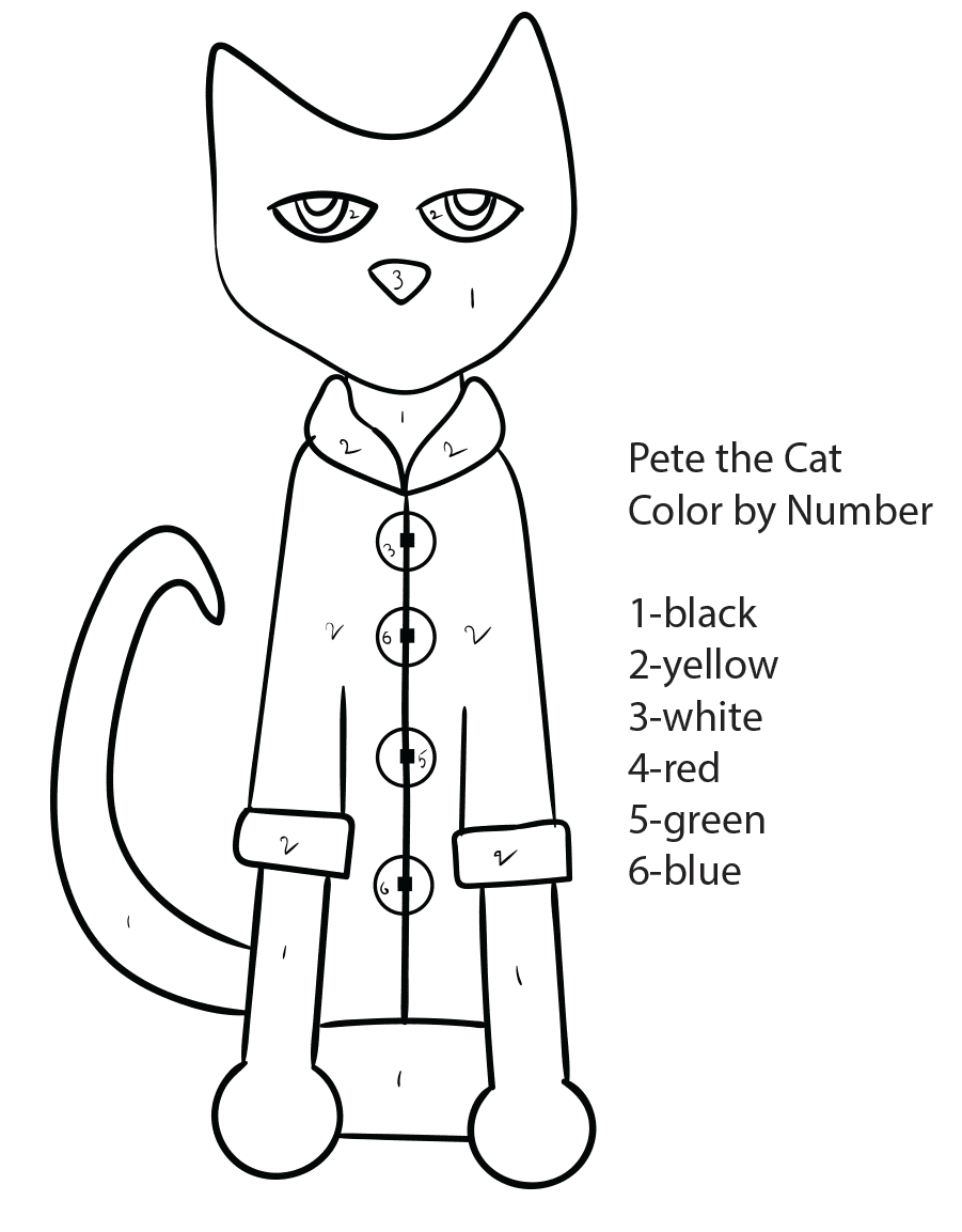 Pete the cat coloring pages printable for free download