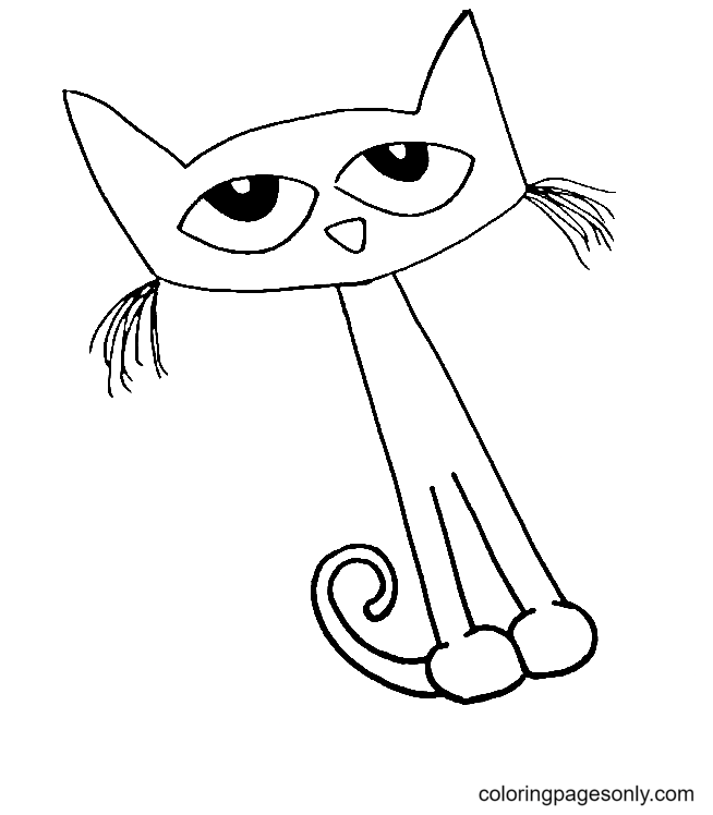 Pete the cat coloring pages