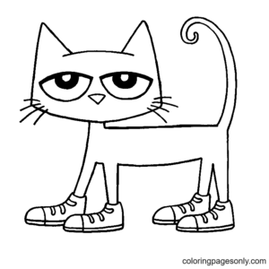 Pete the cat coloring pages printable for free download