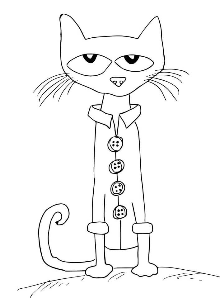 Pete the cat coloring pages