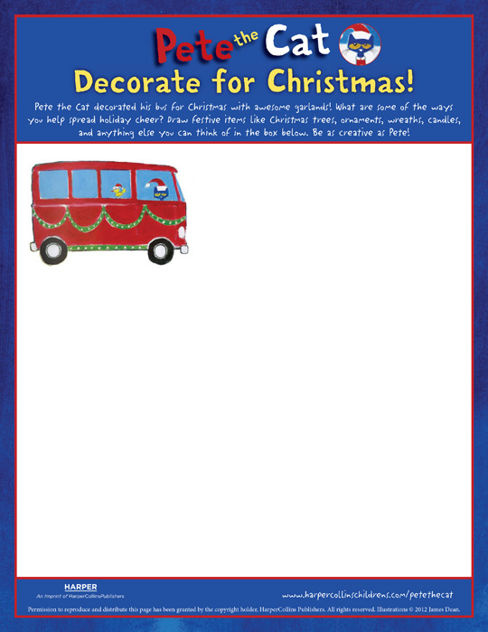 Pete the cat saves christmas drawing