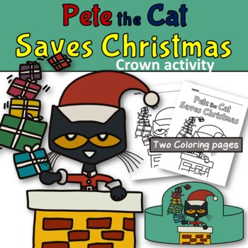 Pete the cat saves christmas activity crown by little pergola school shop