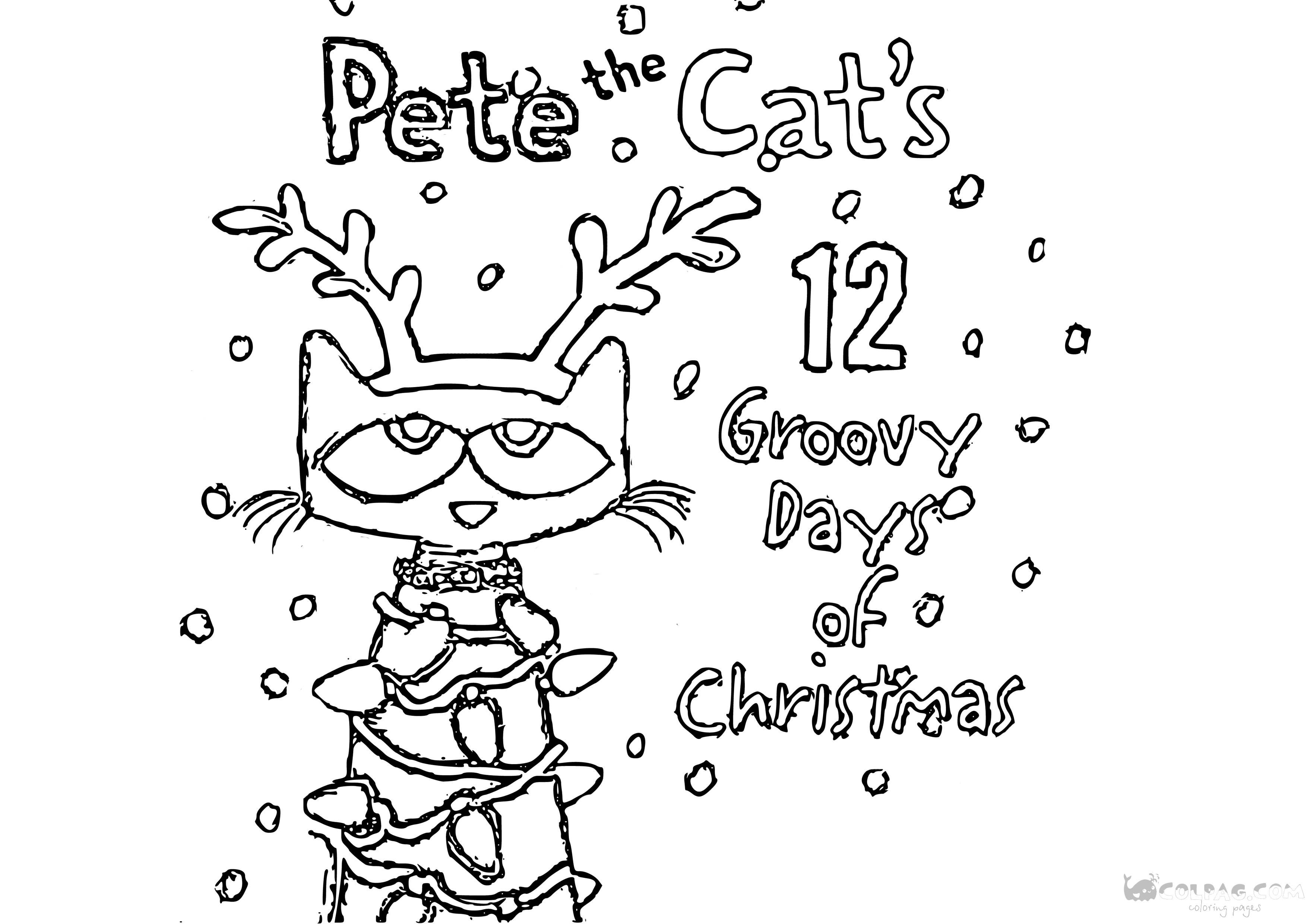 Pete the cat printable coloring pages