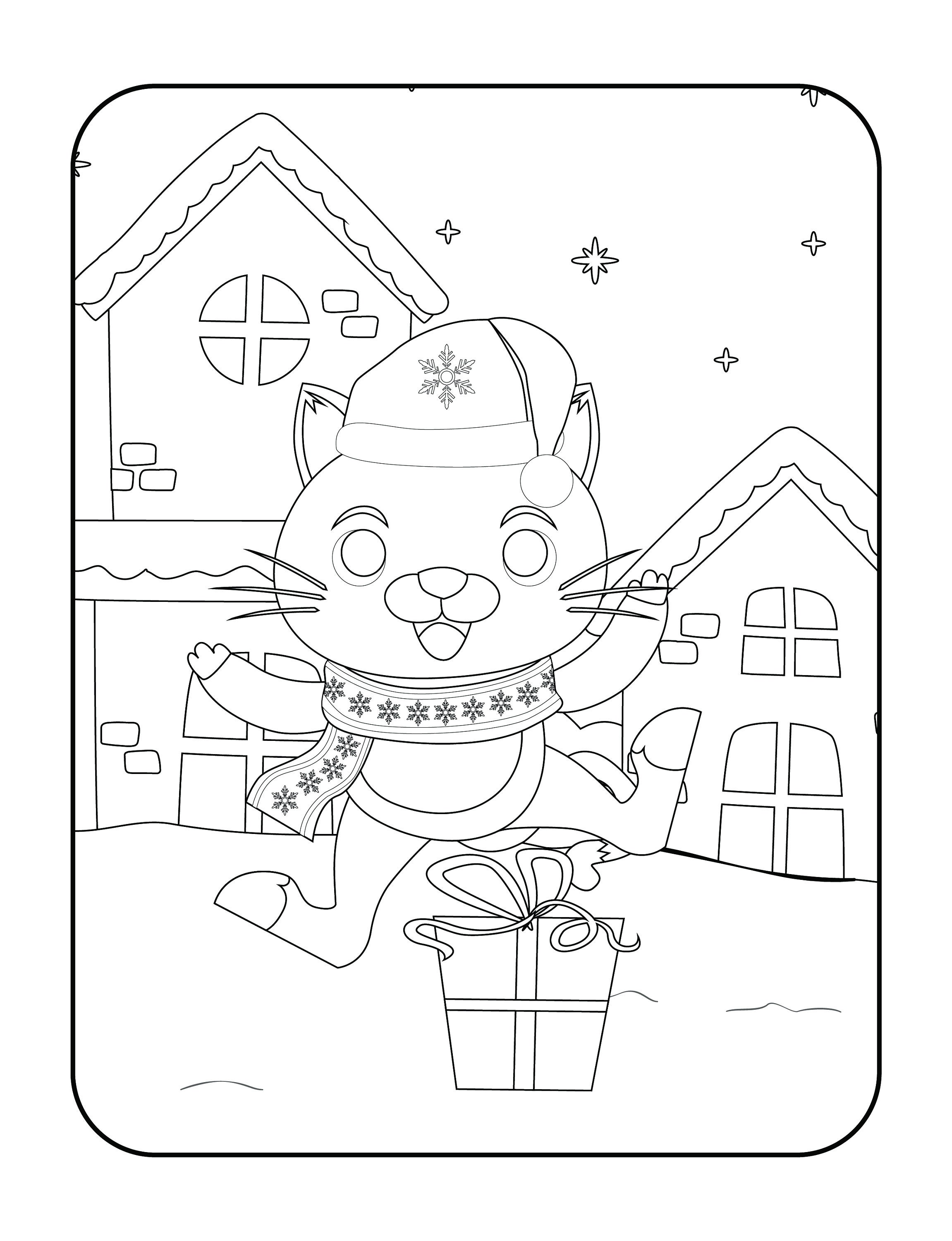 Page christmas printables coloring book christmas coloring pages digital download not a physical product