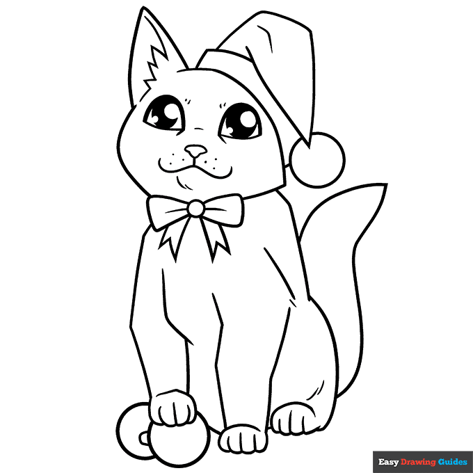 Free printable cat coloring pages for kids