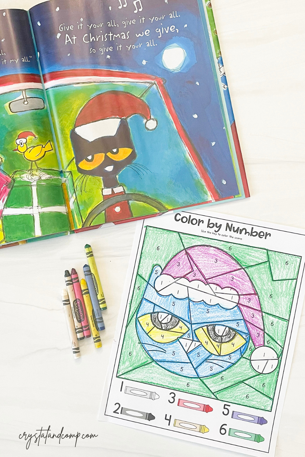 Pete the cat saves christmas printables