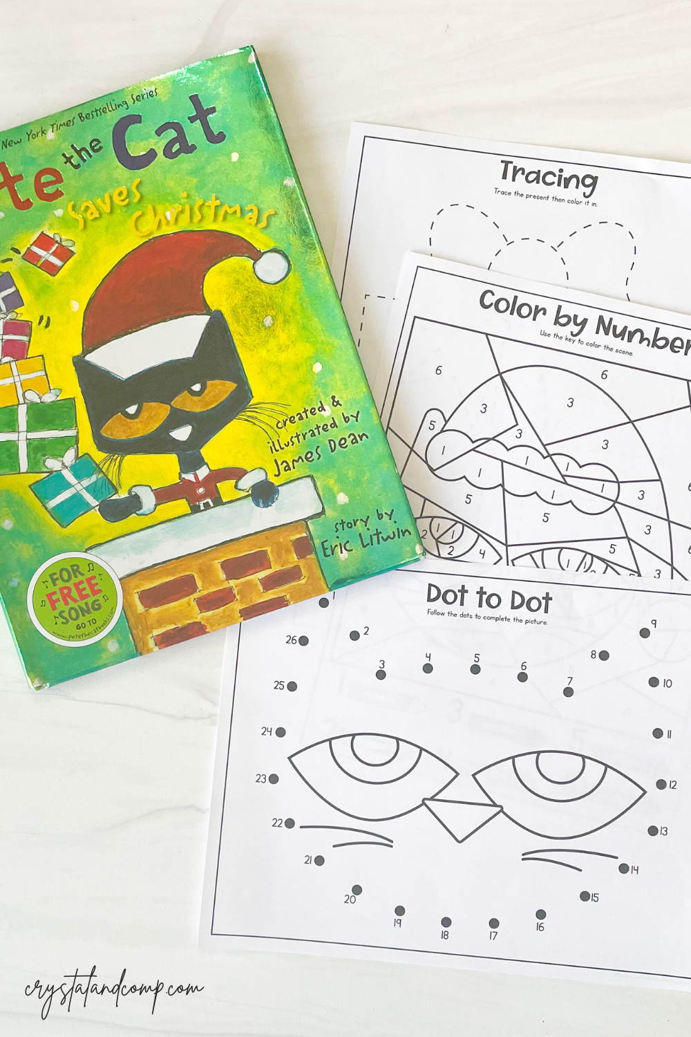 Pete the cat saves christmas printables