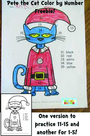 Pete the cat saves christmas freebies and book review