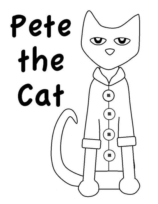 Pete the cat coloring pages