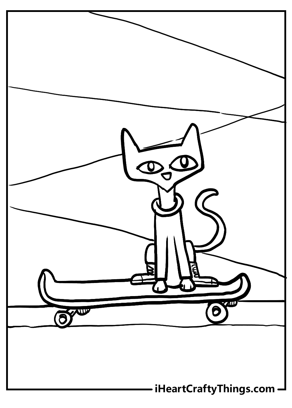 Pete the cat coloring pages free printables