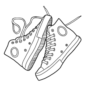 Sneaker coloring pages printable for free download