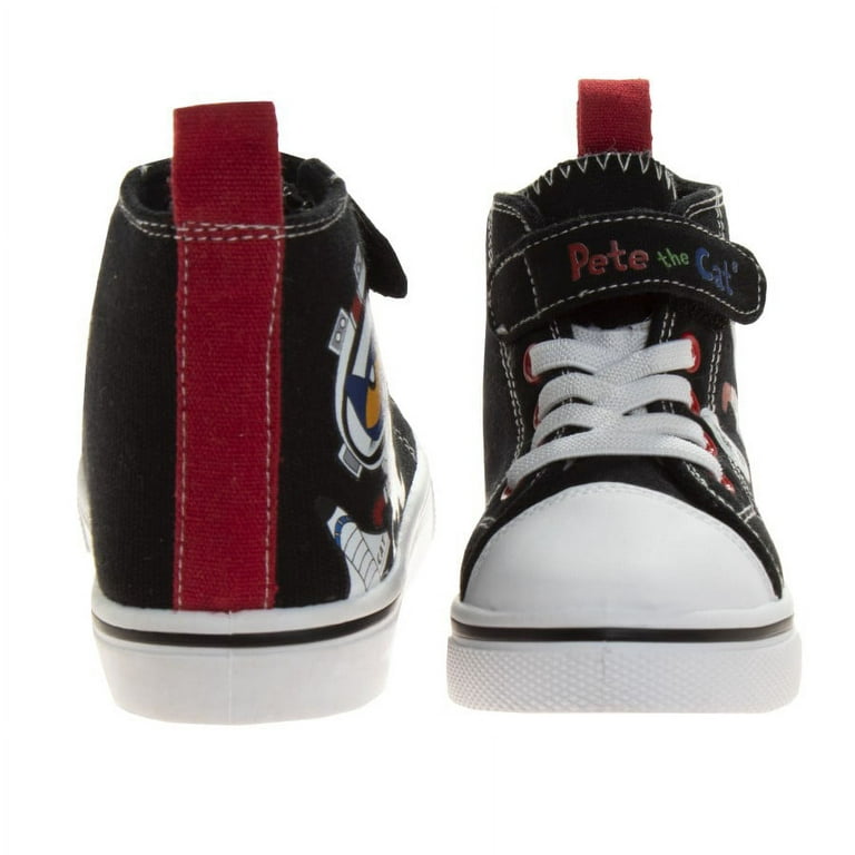 Pete the cat toddler kids canvas high top sneakers