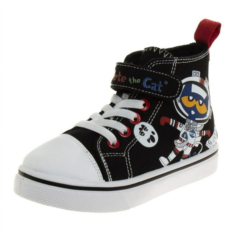 Pete the cat toddler kids canvas high top sneakers