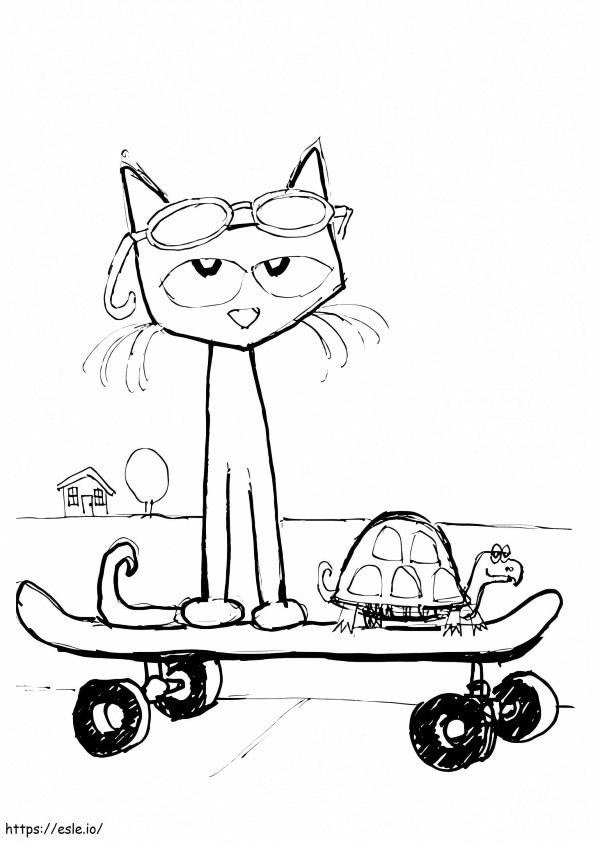 Pete the cat coloring pages