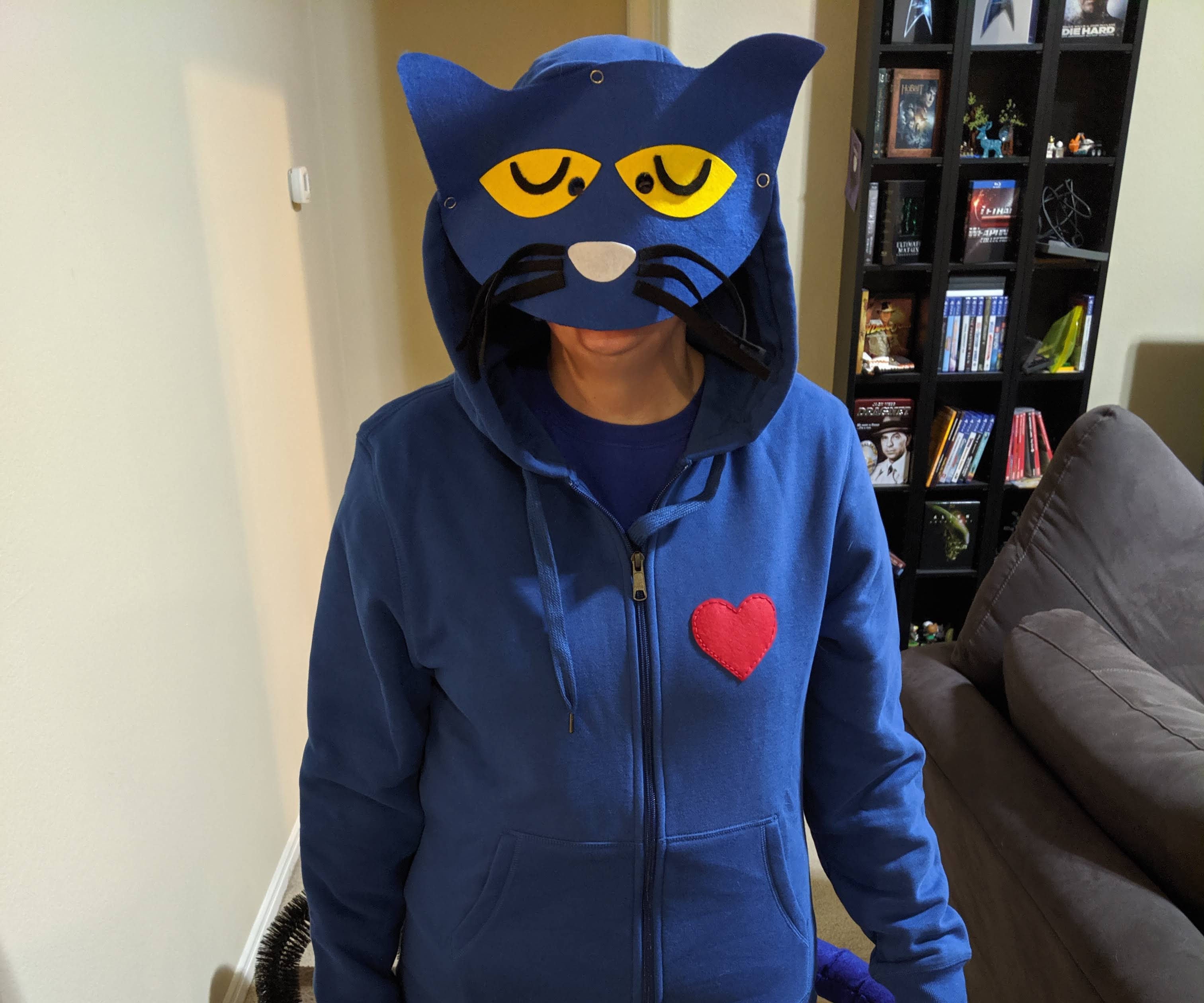 Pete the cat costume steps with pictures