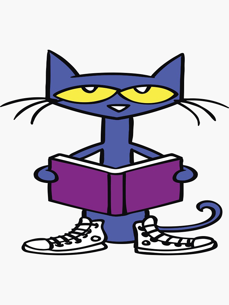 Pete the cat i love my white shoes sticker for sale by walidovicstore