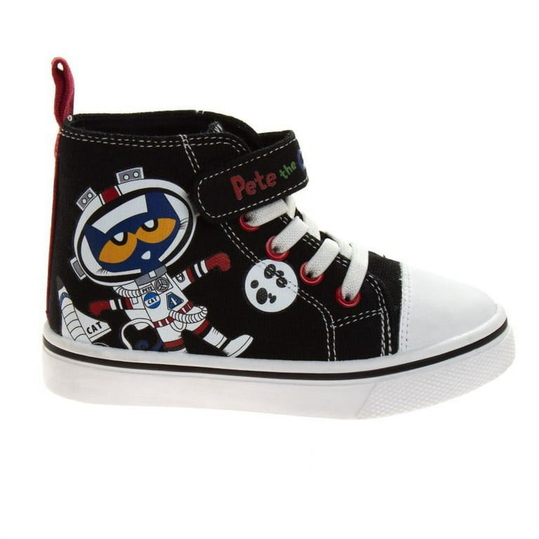 Pete the cat toddler kids canvas high top sneakers