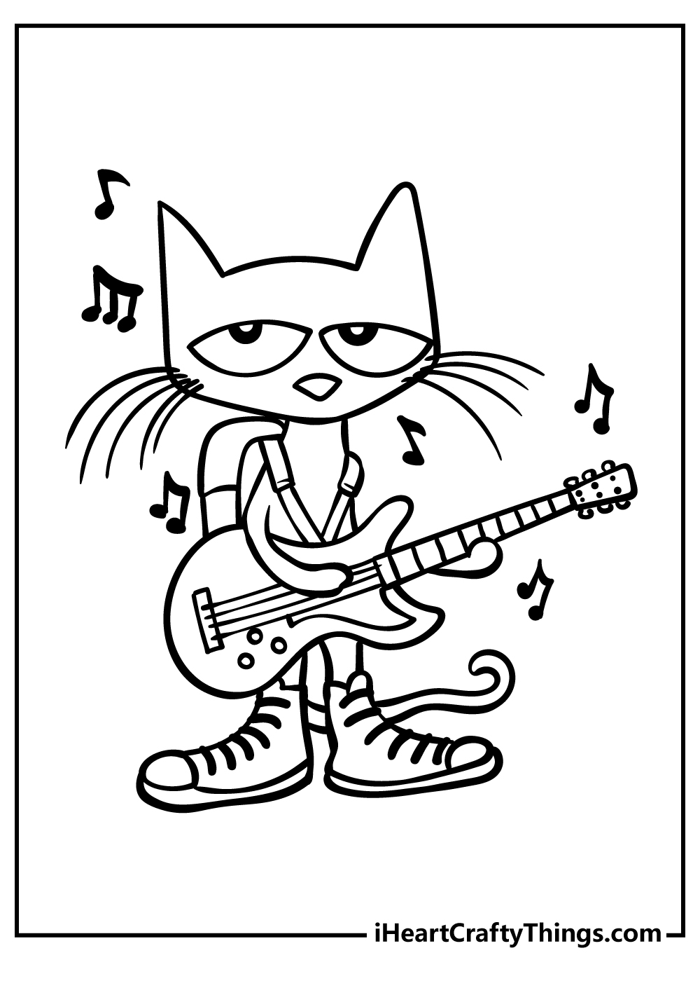 Pete the cat coloring pages free printables