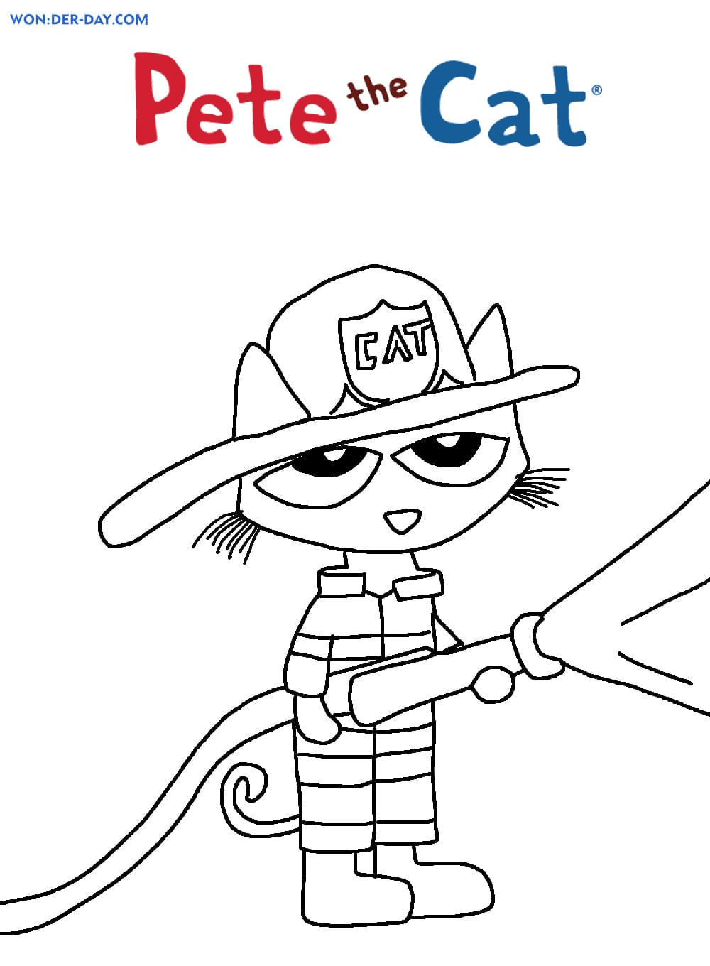 Pete the cat coloring pages printable for free download