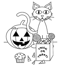 Top free printable halloween cat coloring pages online