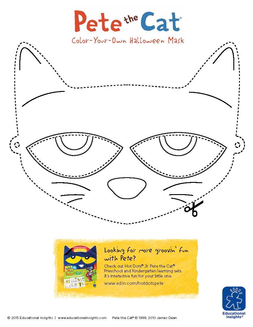 Diy pete the cat and shelby the pug masks and costume ideas for preschoolers pete the cat costume pete the cat cat halloween costume