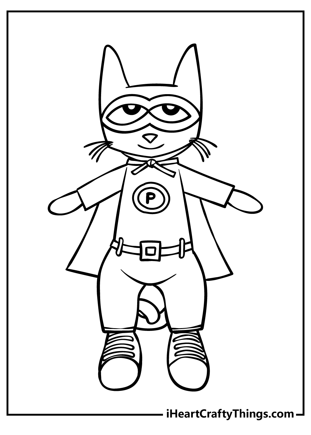 Pete the cat coloring pages free printables