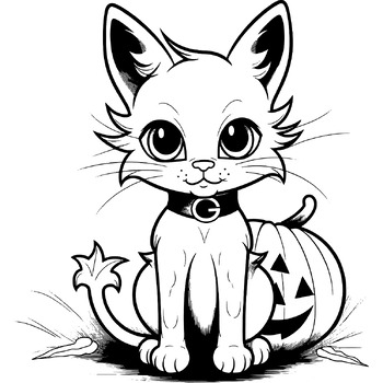 Printable trick or pete cat halloween worksheets coloring pages octobre