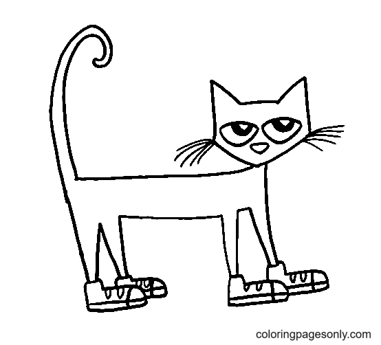 Pete the cat coloring pages printable for free download