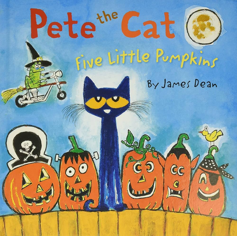 Pete the cat five little pumpkins a halloween book for kids dean james dean kimberly dean james books