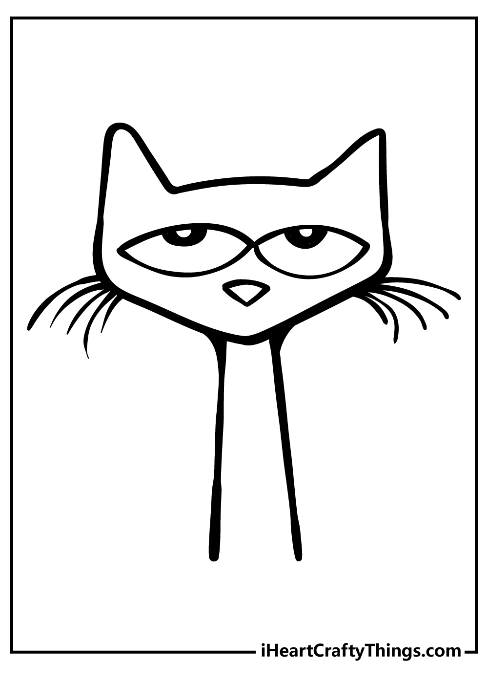 Pete the cat coloring pages free printables