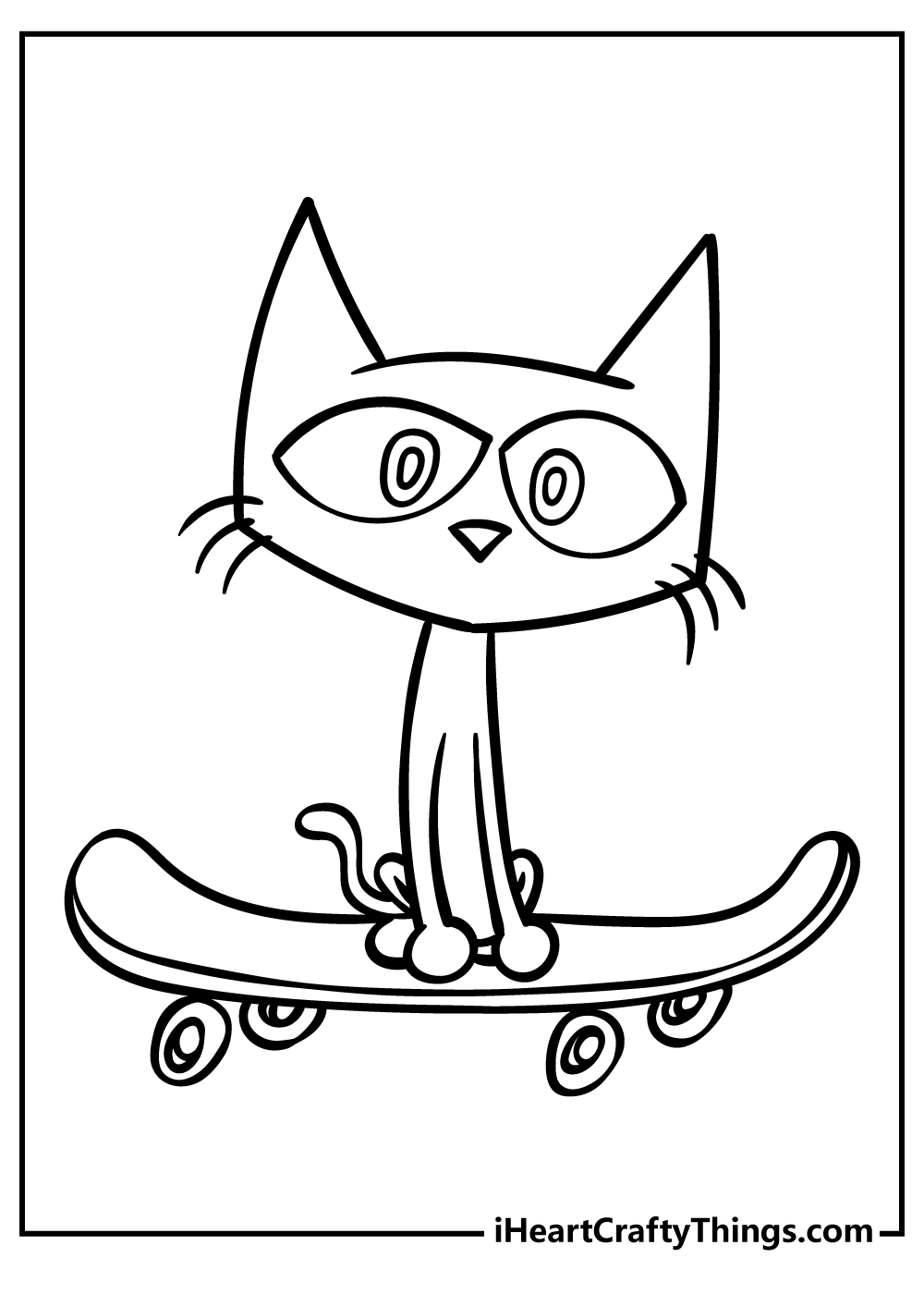 Pete the cat coloring pages free printables